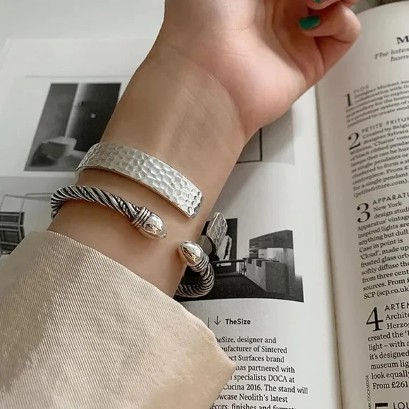 Chunky Cuff 925 Sterling Silver Bracelet NEW - Picture 4 of 9